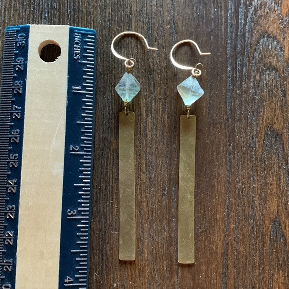 Dangling Bronze Pierced Earrings - Picture 5 of 8